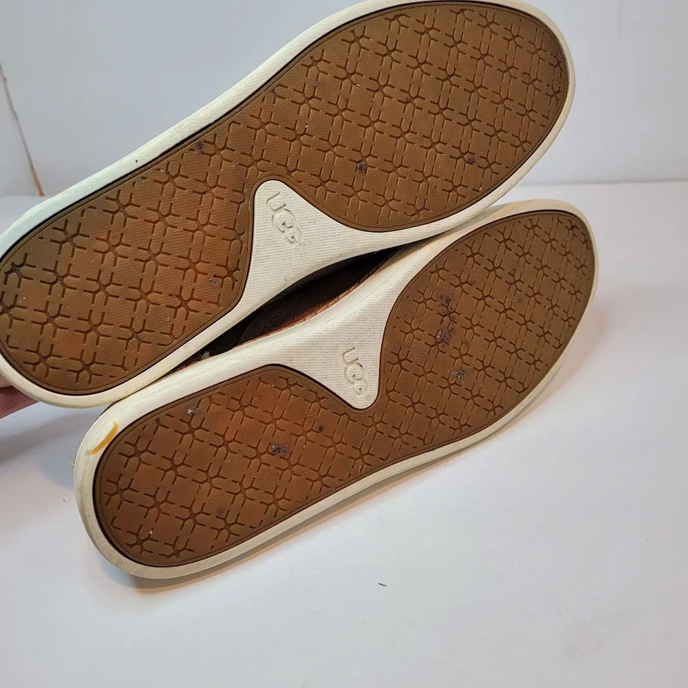 Ugg Women's Tan Suede slip-on casual shoes Sneakers sz US 8.5 - Picture 6 of 7